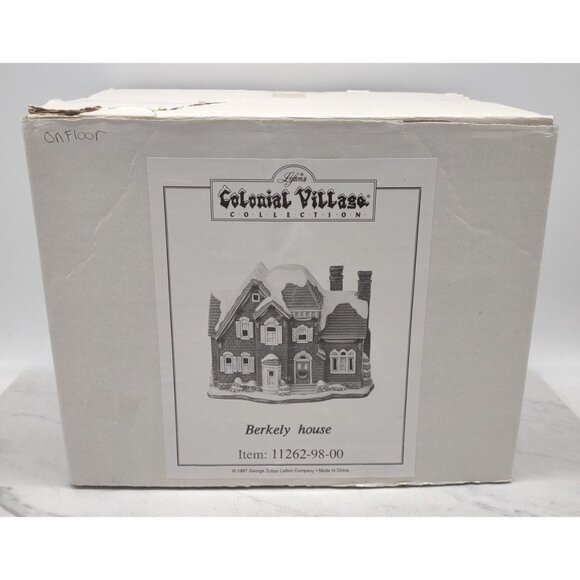 Lefton Colonial Village BERKELY House with Box 1992 No Light #11262 with Deed - Picture 15 of 16